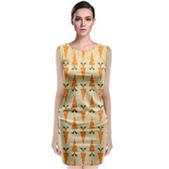 Patter-carrot-pattern-carrot-print Classic Sleeveless Midi Dress