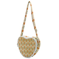 Patter-carrot-pattern-carrot-print Heart Shoulder Bag by Cowasu