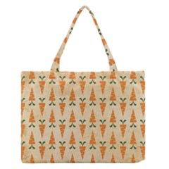Patter-carrot-pattern-carrot-print Zipper Medium Tote Bag