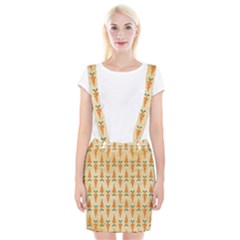 Patter-carrot-pattern-carrot-print Braces Suspender Skirt