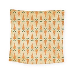 Patter-carrot-pattern-carrot-print Square Tapestry (Small)