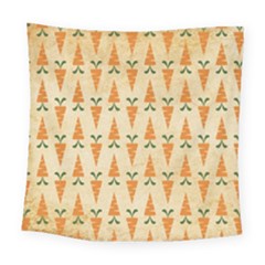 Patter-carrot-pattern-carrot-print Square Tapestry (Large)