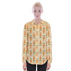 Patter-carrot-pattern-carrot-print Womens Long Sleeve Shirt
