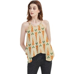 Patter-carrot-pattern-carrot-print Flowy Camisole Tank Top