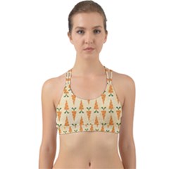 Patter-carrot-pattern-carrot-print Back Web Sports Bra