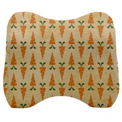 Patter-carrot-pattern-carrot-print Velour Head Support Cushion