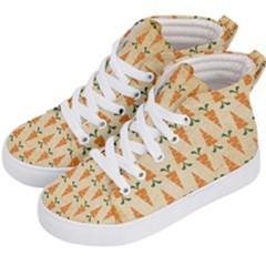 Patter-carrot-pattern-carrot-print Kids  Hi-Top Skate Sneakers