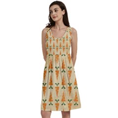 Patter-carrot-pattern-carrot-print Classic Skater Dress