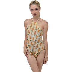 Patter-carrot-pattern-carrot-print Go with the Flow One Piece Swimsuit