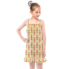 Patter-carrot-pattern-carrot-print Kids  Overall Dress