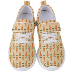 Patter-carrot-pattern-carrot-print Women s Velcro Strap Shoes