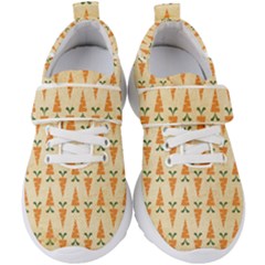 Patter-carrot-pattern-carrot-print Kids  Velcro Strap Shoes