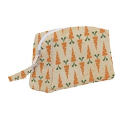 Patter-carrot-pattern-carrot-print Wristlet Pouch Bag (Medium)