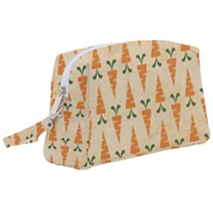 Patter-carrot-pattern-carrot-print Wristlet Pouch Bag (Large)