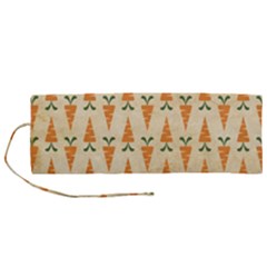 Patter-carrot-pattern-carrot-print Roll Up Canvas Pencil Holder (M)