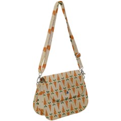 Patter-carrot-pattern-carrot-print Saddle Handbag