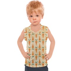 Patter-carrot-pattern-carrot-print Kids  Sport Tank Top