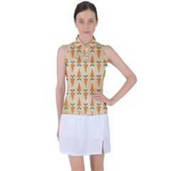 Patter-carrot-pattern-carrot-print Women s Sleeveless Polo T-Shirt