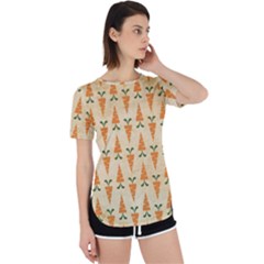 Patter-carrot-pattern-carrot-print Perpetual Short Sleeve T-Shirt