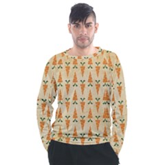 Patter-carrot-pattern-carrot-print Men s Long Sleeve Raglan T-Shirt