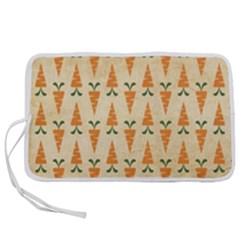 Patter-carrot-pattern-carrot-print Pen Storage Case (S)