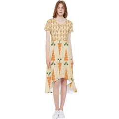 Patter-carrot-pattern-carrot-print High Low Boho Dress by Cowasu