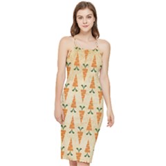 Patter-carrot-pattern-carrot-print Bodycon Cross Back Summer Dress