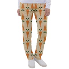 Patter-carrot-pattern-carrot-print Women s Casual Pants