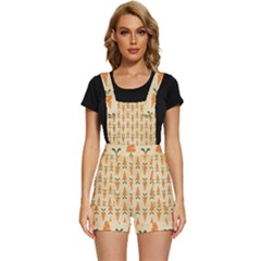 Patter-carrot-pattern-carrot-print Short Overalls