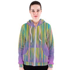 Background-colorful-texture-bright Women s Zipper Hoodie by Cowasu