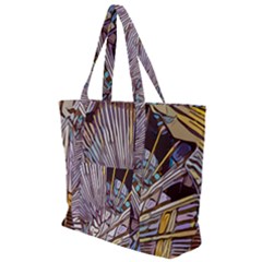 Abstract-drawing-design-modern Zip Up Canvas Bag by Cowasu