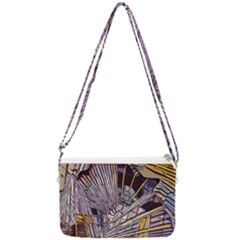 Abstract-drawing-design-modern Double Gusset Crossbody Bag by Cowasu