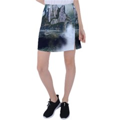 Sea-island-castle-landscape Tennis Skirt by Cowasu