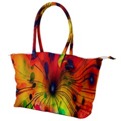 Color-background-structure-lines Canvas Shoulder Bag by Cowasu