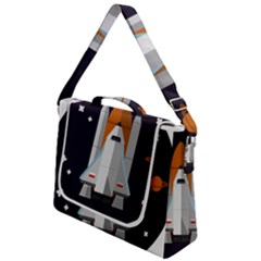Rocket-space-universe-spaceship Box Up Messenger Bag by Cowasu
