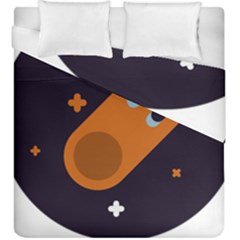 Meteor-meteorite-space-comet Duvet Cover Double Side (king Size) by Cowasu