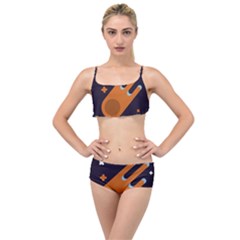 Meteor-meteorite-space-comet Layered Top Bikini Set by Cowasu