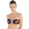 Meteor-meteorite-space-comet Twist Bandeau Bikini Top View1