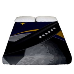 Science-fiction-sci-fi-sci-fi-logo Fitted Sheet (queen Size)