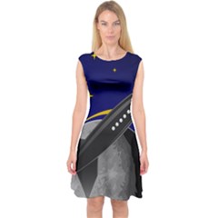 Science-fiction-sci-fi-sci-fi-logo Capsleeve Midi Dress