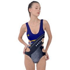 Science-fiction-sci-fi-sci-fi-logo Side Cut Out Swimsuit