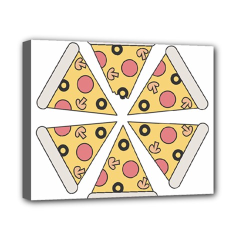 Pizza-slice-food-italian Canvas 10  X 8  (stretched) by Sarkoni