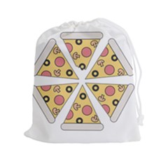 Pizza-slice-food-italian Drawstring Pouch (2xl)