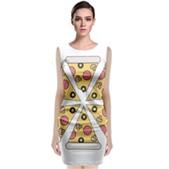 Pizza-slice-food-italian Classic Sleeveless Midi Dress