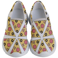 Pizza-slice-food-italian Kids Lightweight Slip Ons