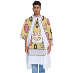 Pizza-slice-food-italian Men s Hooded Rain Ponchos by Sarkoni