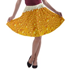 Bubble-beer A-line Skater Skirt by Sarkoni