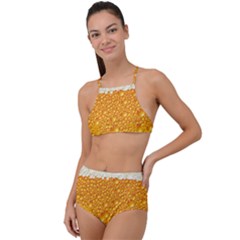 Bubble-beer Halter Tankini Set by Sarkoni