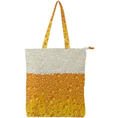 Bubble-beer Double Zip Up Tote Bag by Sarkoni