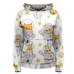 Astronaut-dog-cat-clip-art-kitten Women s Pullover Hoodie